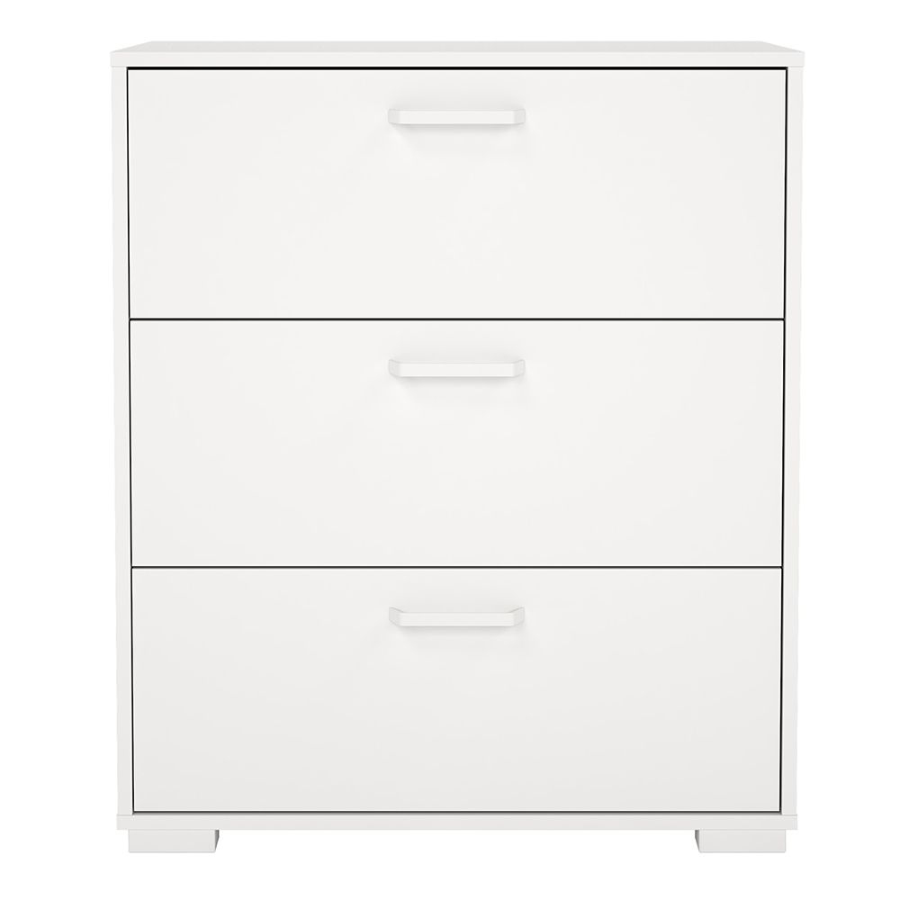 Sayreville Wooden Chest Of 3 Drawers In White