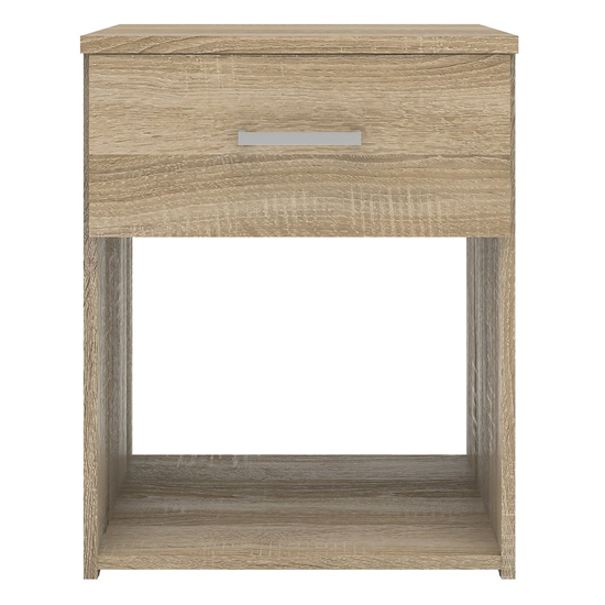 Scalia Wooden Bedside Cabinet With 1 Drawer In Oak
