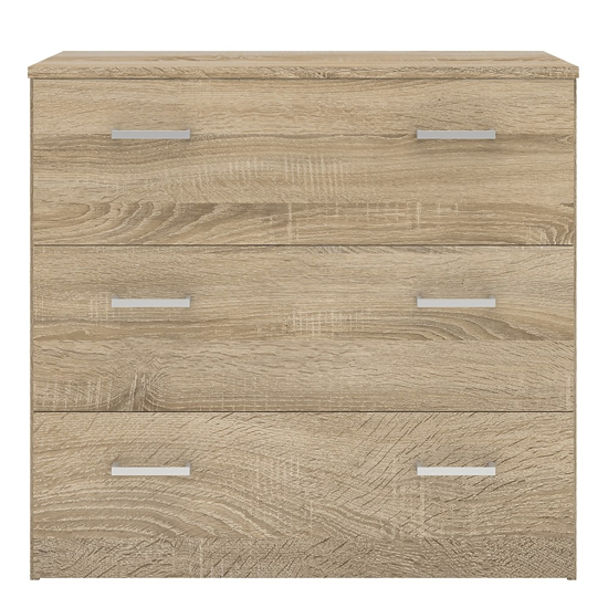 Scalia Wooden Chest Of 3 Drawers In Oak