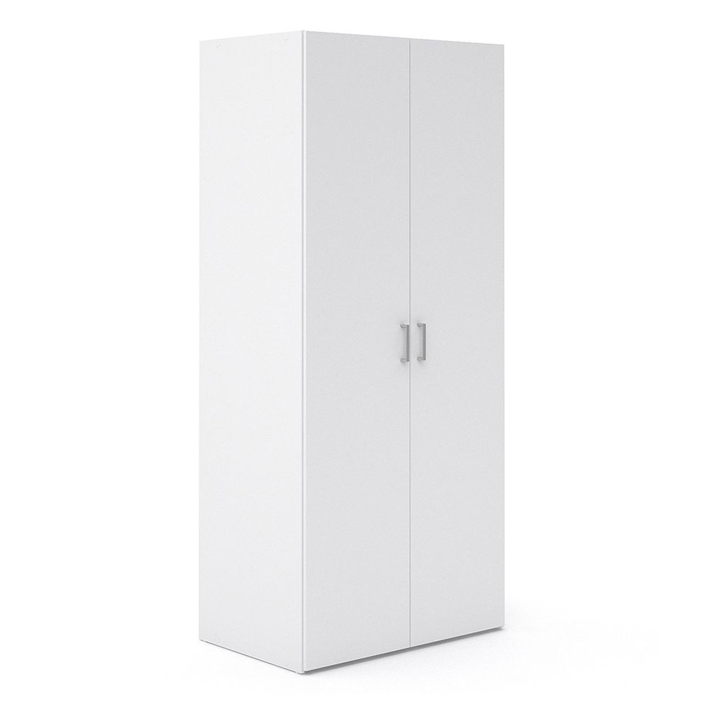 Scalia Wooden Furniture Set With 2 Doors Wardrobe In White