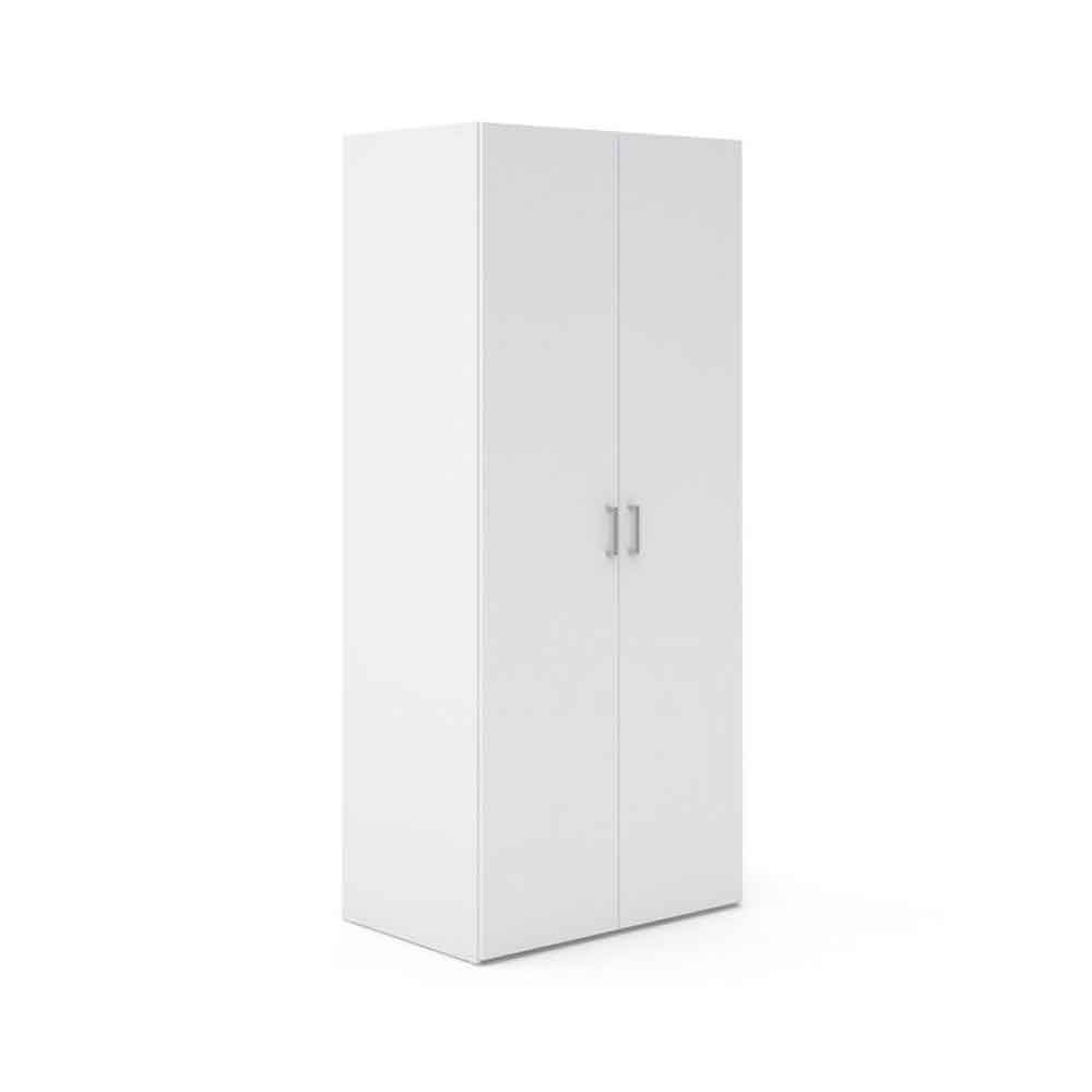Scalia Wooden Wardrobe With 2 Doors In White