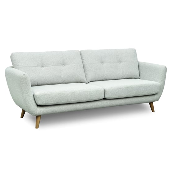 Scaly Fabric 2 Seater Sofa In Grey