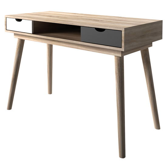 Read more about Scandia wooden laptop desk in oak and grey