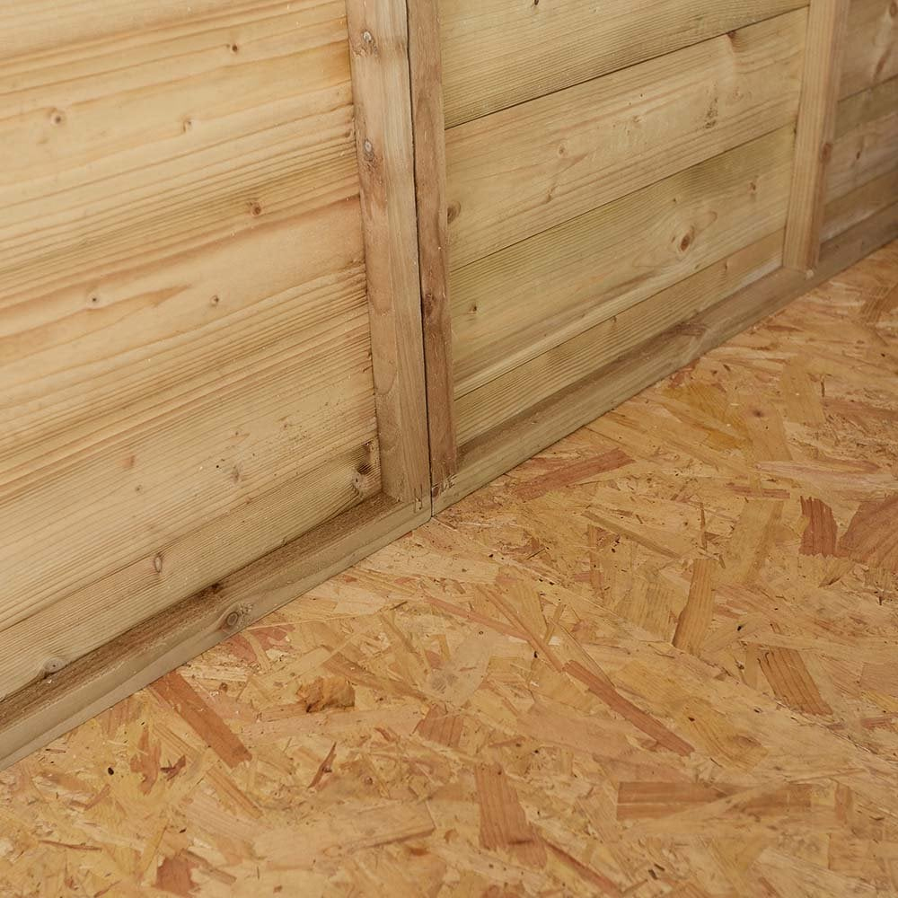 Schijndel Large Wooden Garden Apex Shed With 2 Doors In Natural