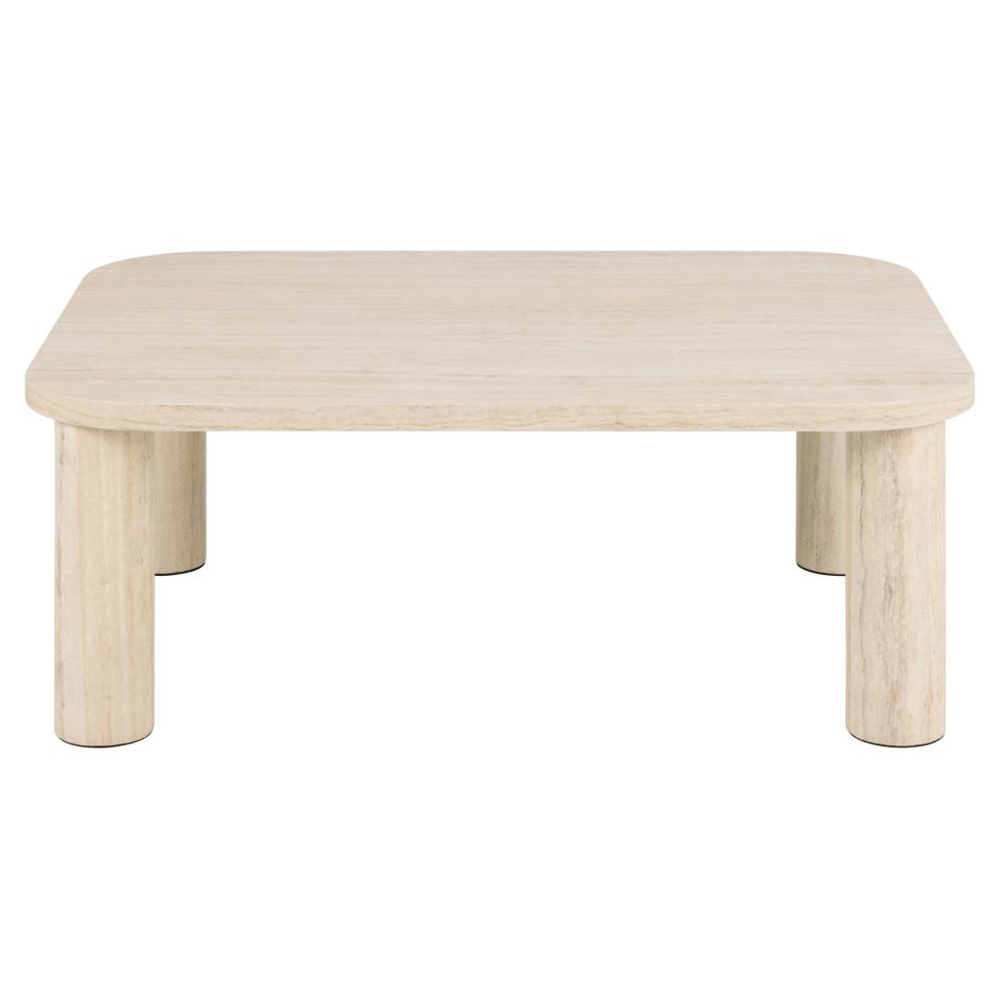 Schijndel Wooden Rectangular Coffee Table In Travertine