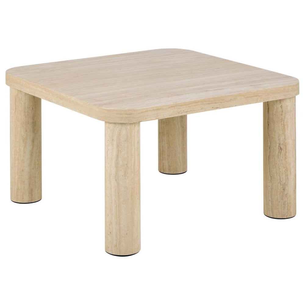 Schijndel Wooden Square Coffee Table In Travertine