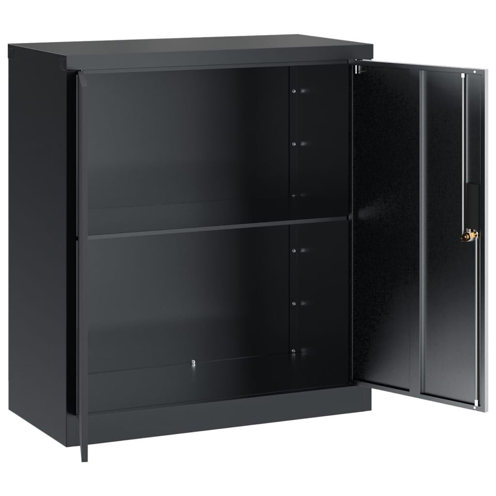 Schriever Steel Office Filing Cabinet In Anthracite