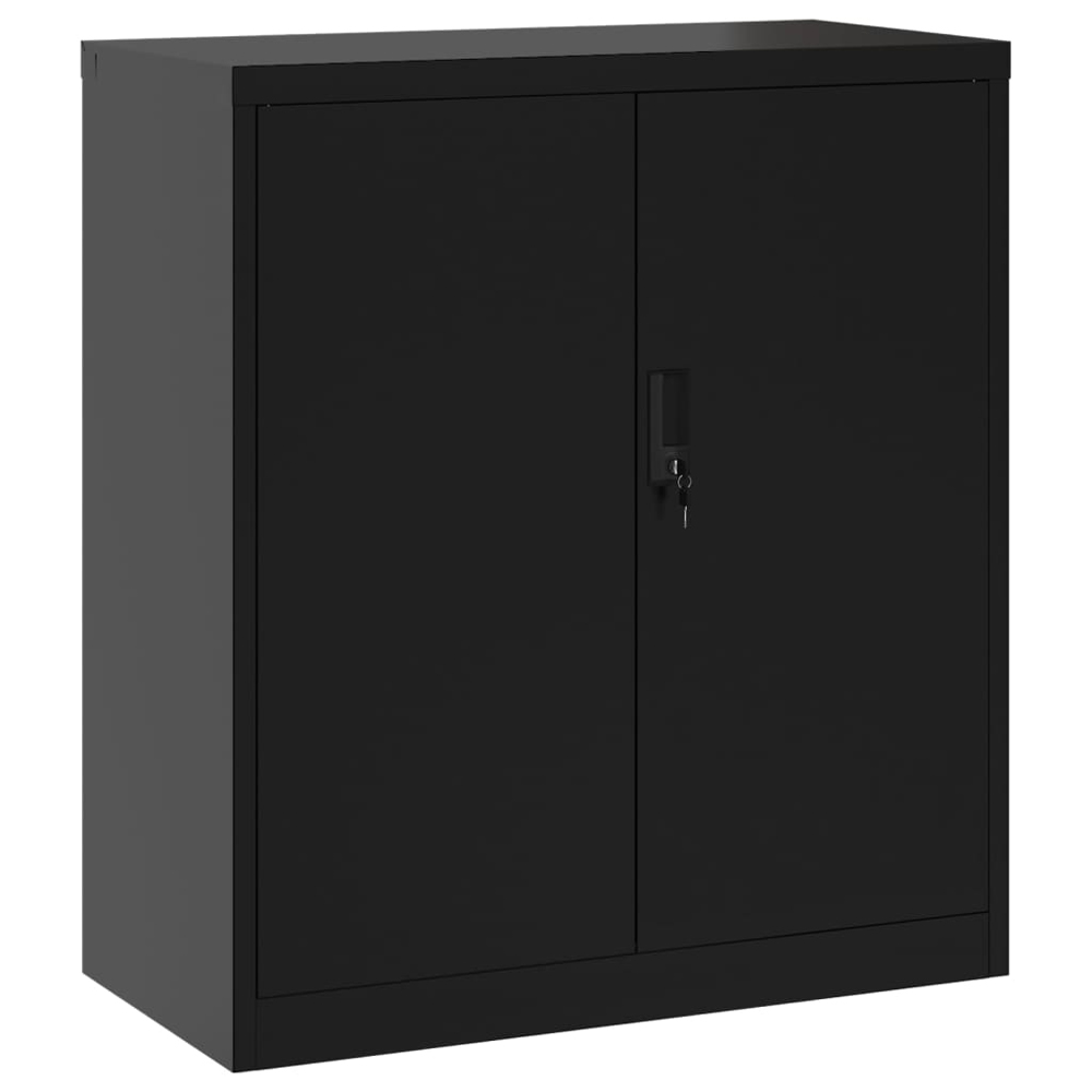 Schriever Steel Office Filing Cabinet In Black