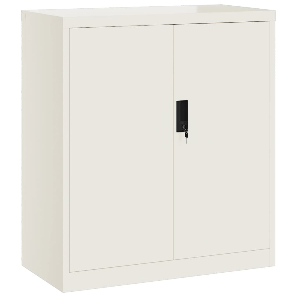 Schriever Steel Office Filing Cabinet In White