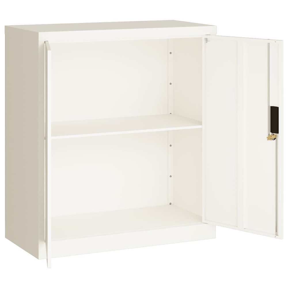 Schriever Steel Office Filing Cabinet In White
