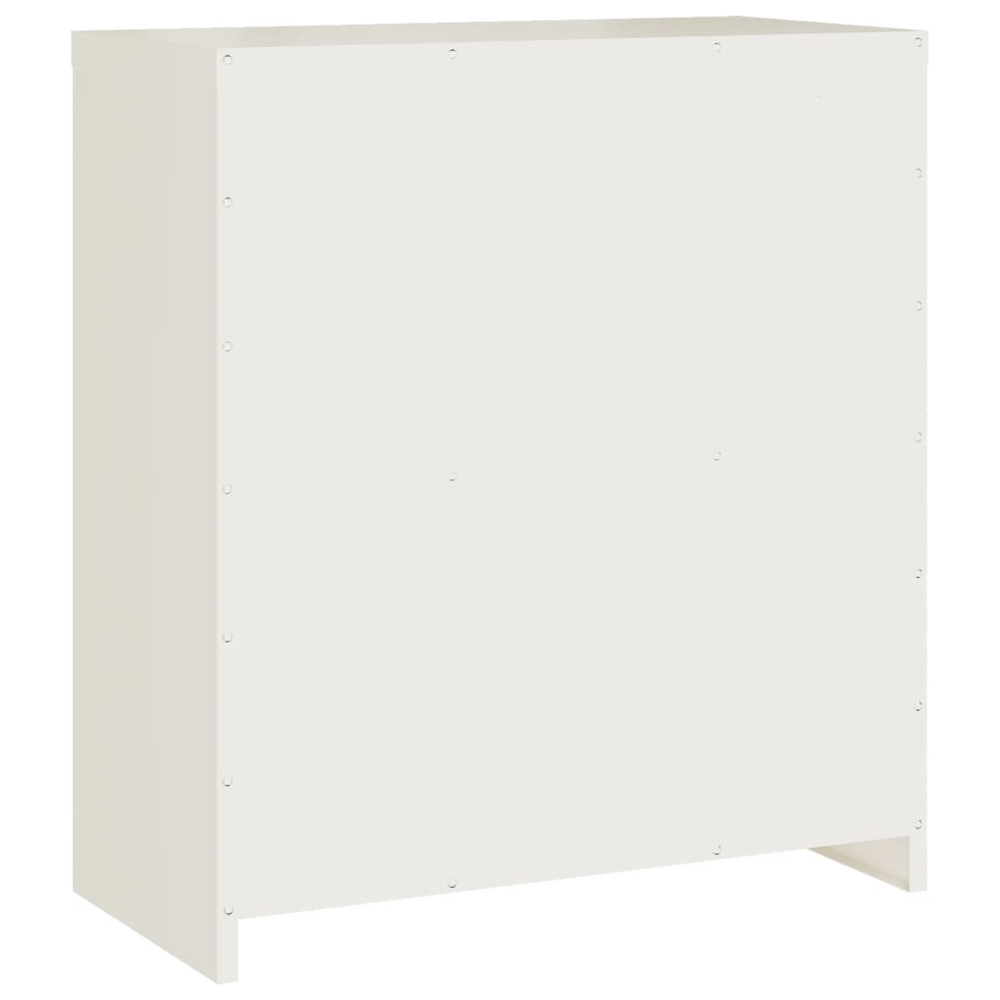 Schriever Steel Office Filing Cabinet In White