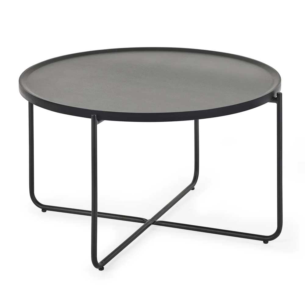 Schriever Wooden Coffee And Lamp Table Set - Black