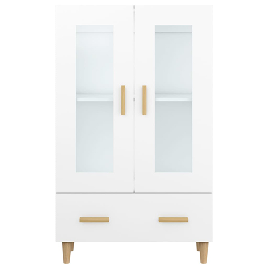 Scipo Wooden Highboard With 2 Doors 1 Drawers In White
