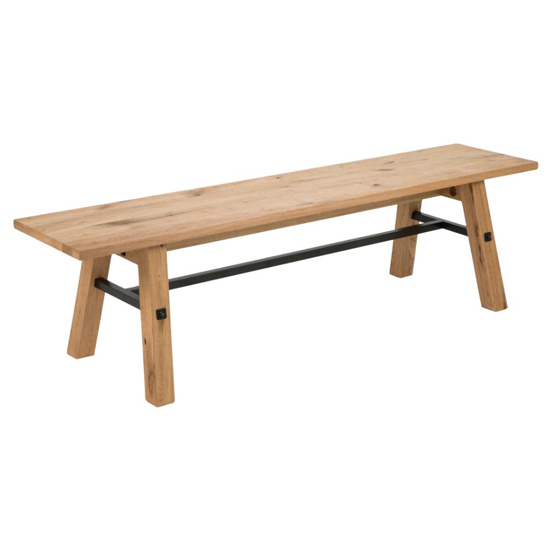 Read more about Scottsdale wooden dining bench in wild oak