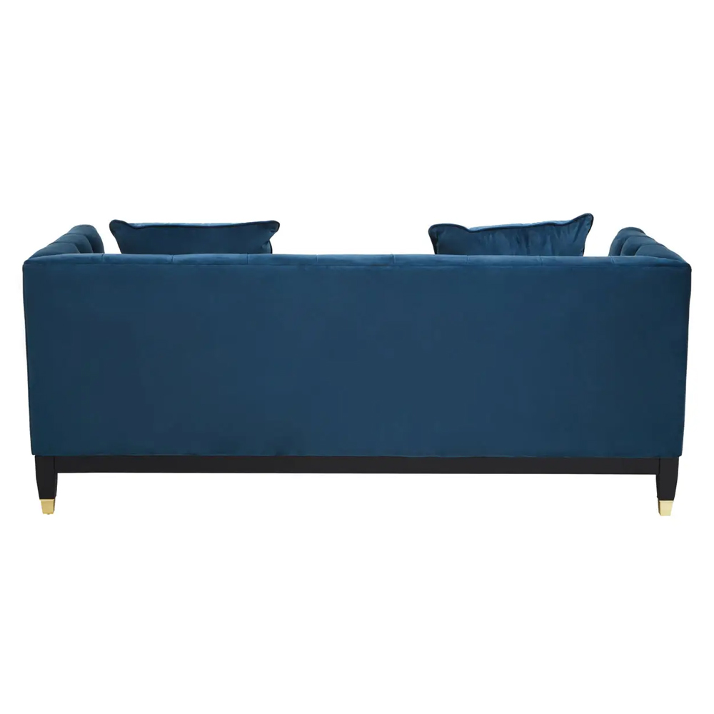 Scranton Fabric 2 Seater Sofa In Navy