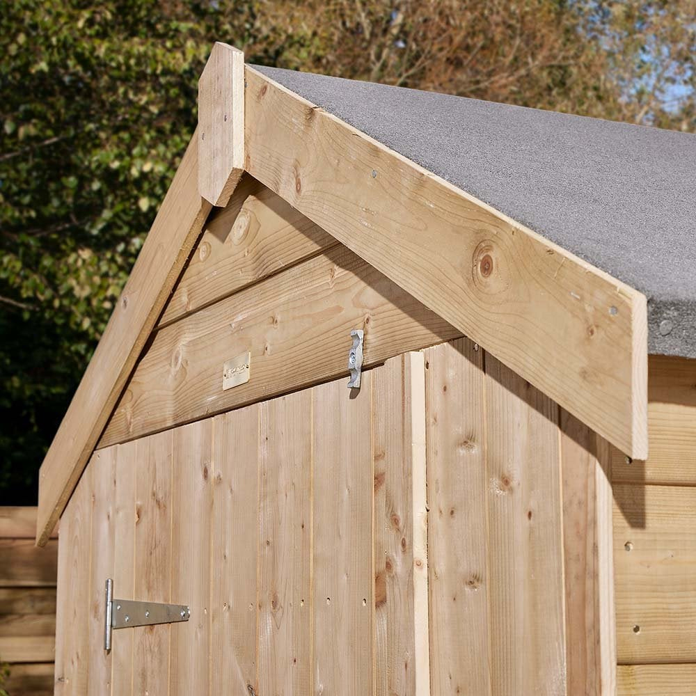 Schijndel Small Wooden Garden Apex Shed With 1 Door In Natural