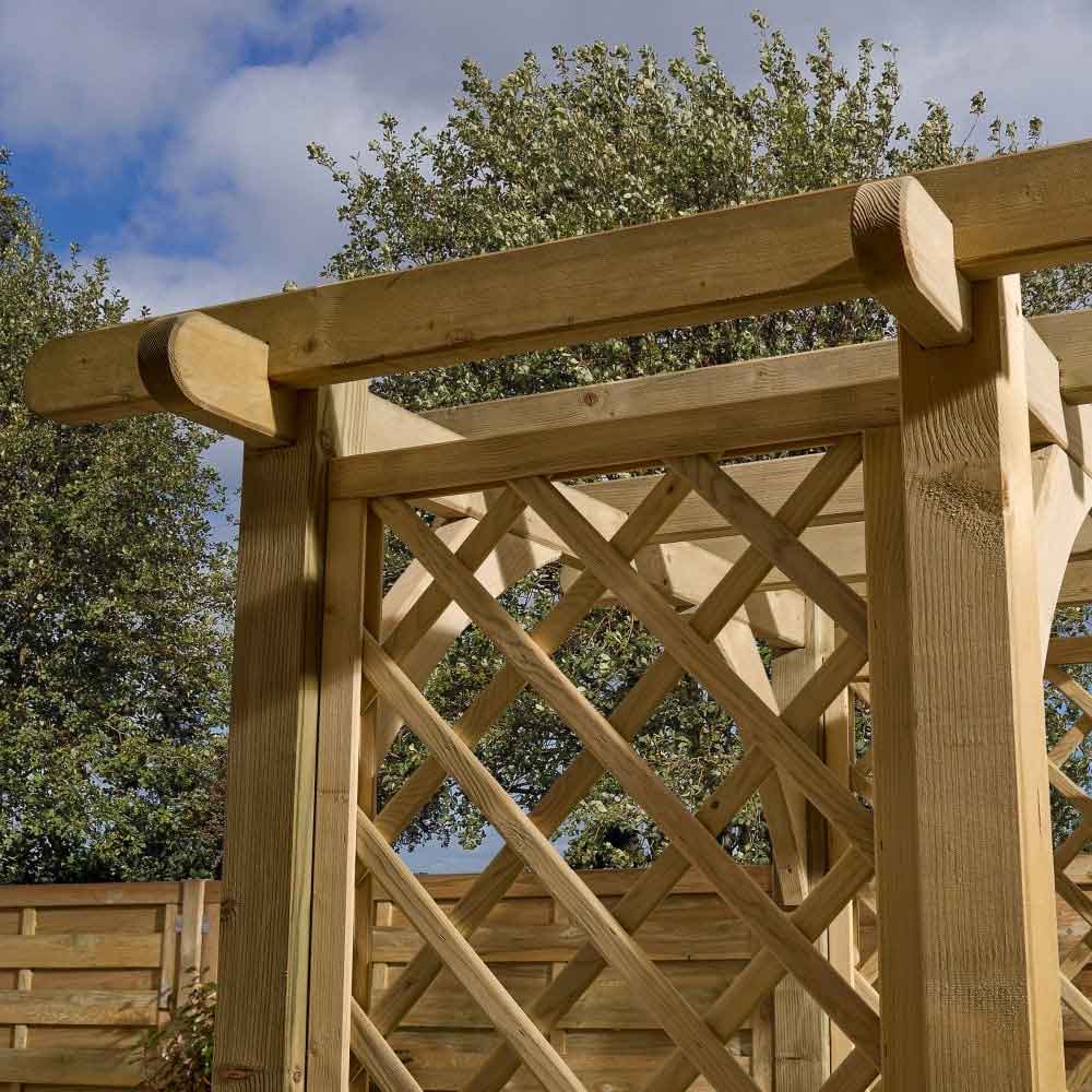 Sculpta Garden Wooden Arch In Natural