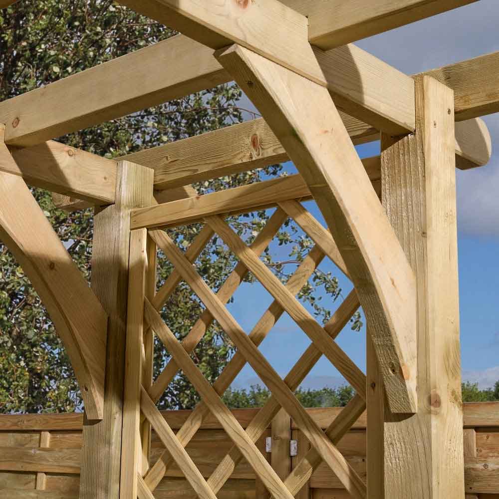 Sculpta Garden Wooden Arch In Natural