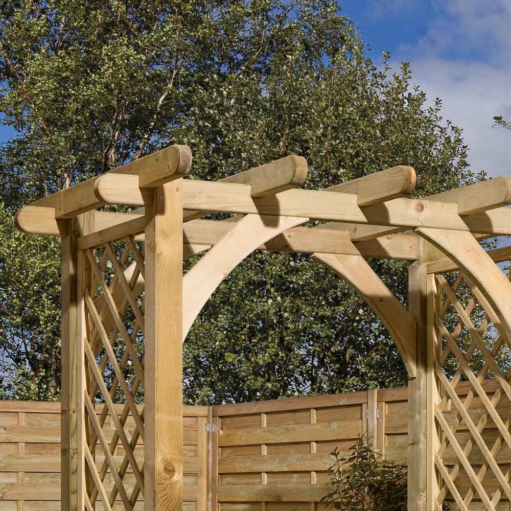 Sculpta Garden Wooden Arch In Natural