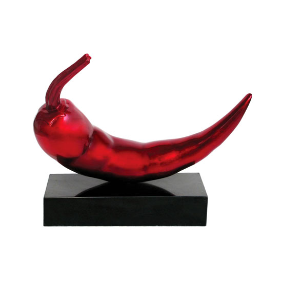 Chilli Red High Gloss Polyresin Sculpture, 1410594