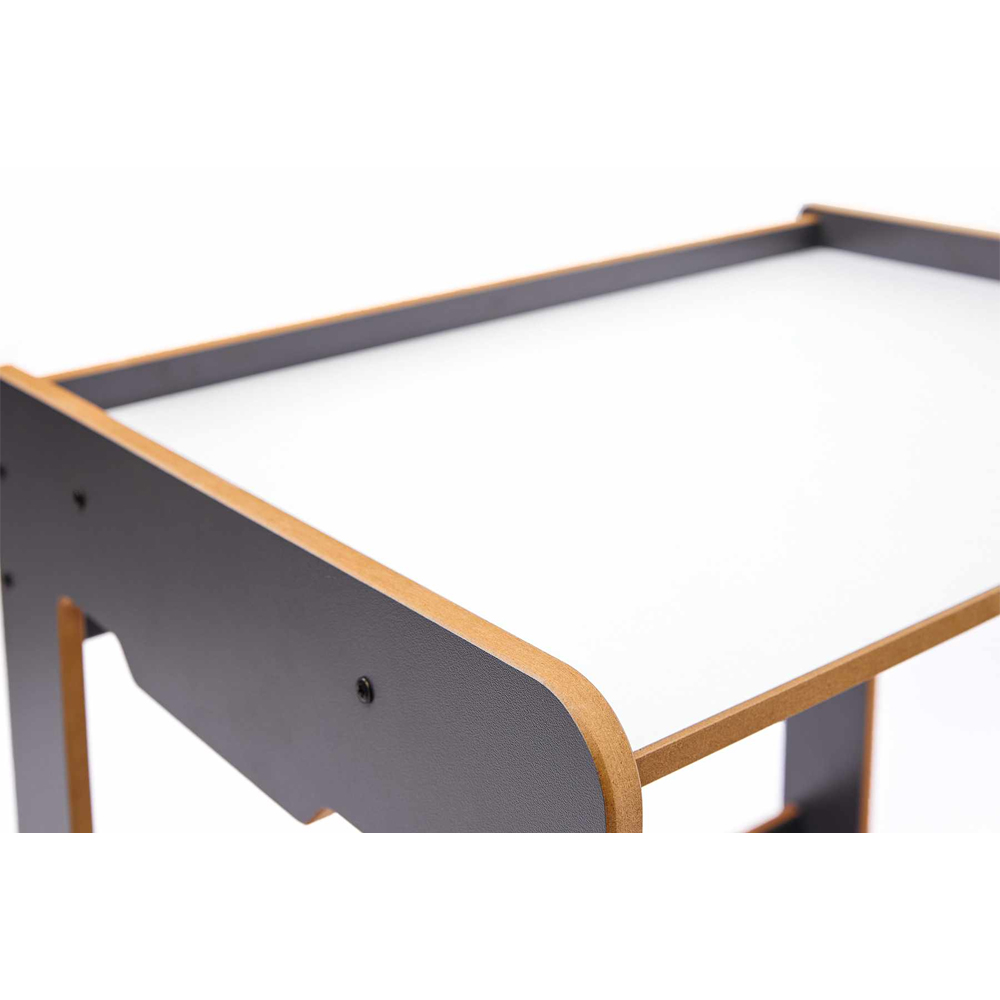 Seagull Wooden Table and Chair in Anthracite and White