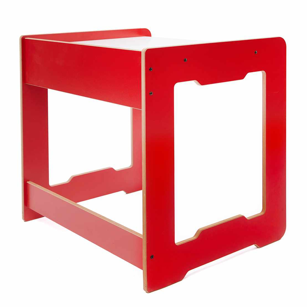 Seagull Wooden Table and Chair in Red and White