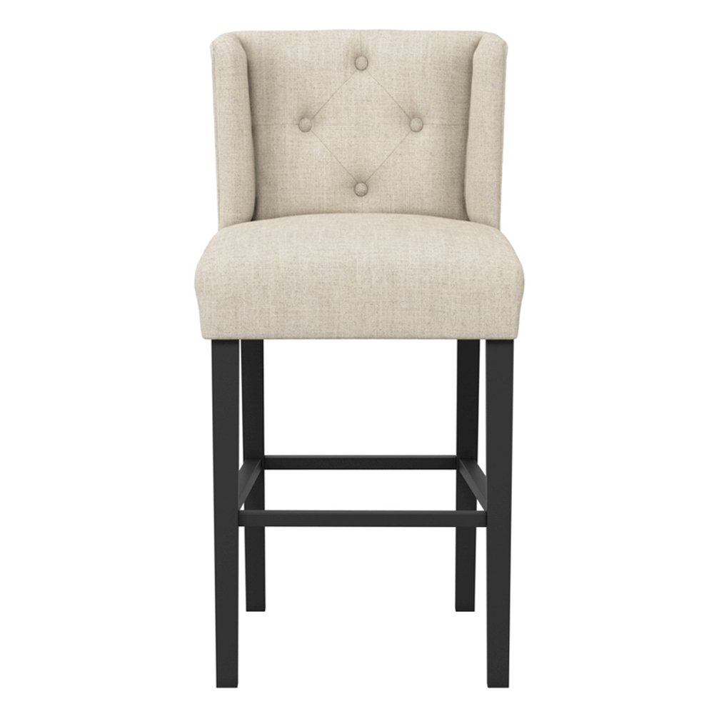 Seattle Stone Fabric Counter Bar Stools - Pair