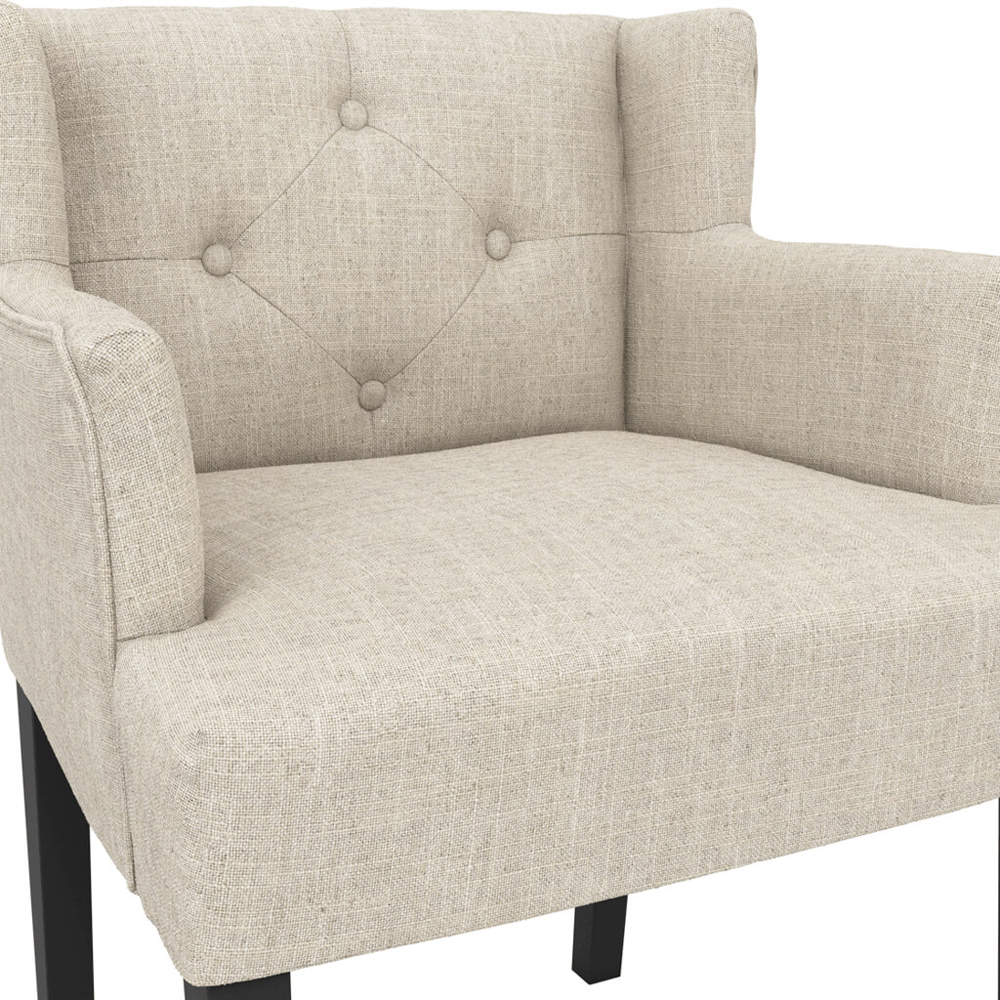 Seattle Stone Fabric Dining Chairs - Pair