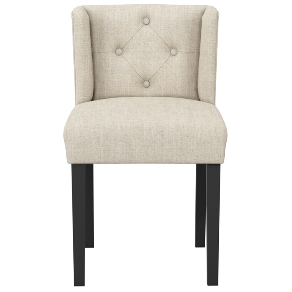 Seattle Stone Fabric Dining Chairs Without Arms - Pair