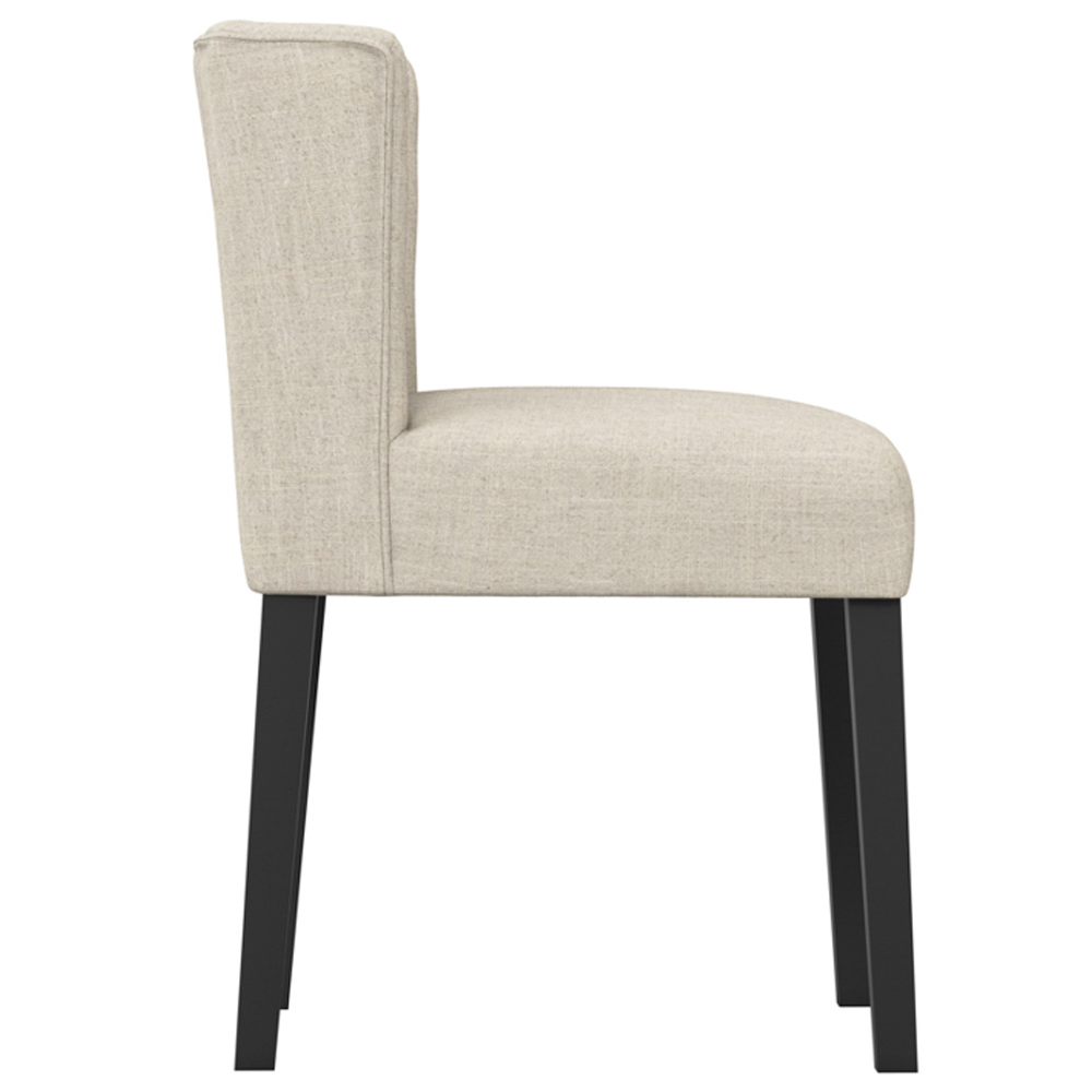 Seattle Stone Fabric Dining Chairs Without Arms - Pair