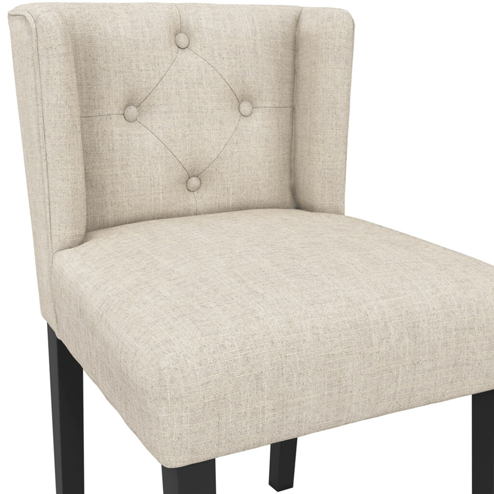 Seattle Stone Fabric Dining Chairs Without Arms - Pair