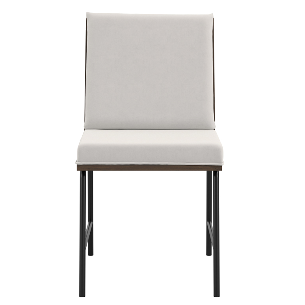 Seattle White Wooden Dining Chairs - Pair