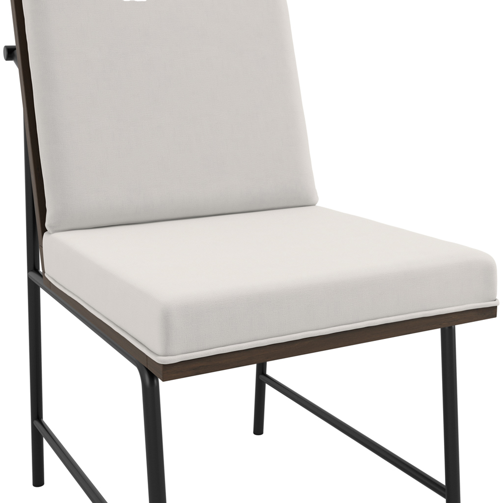 Seattle White Wooden Dining Chairs - Pair