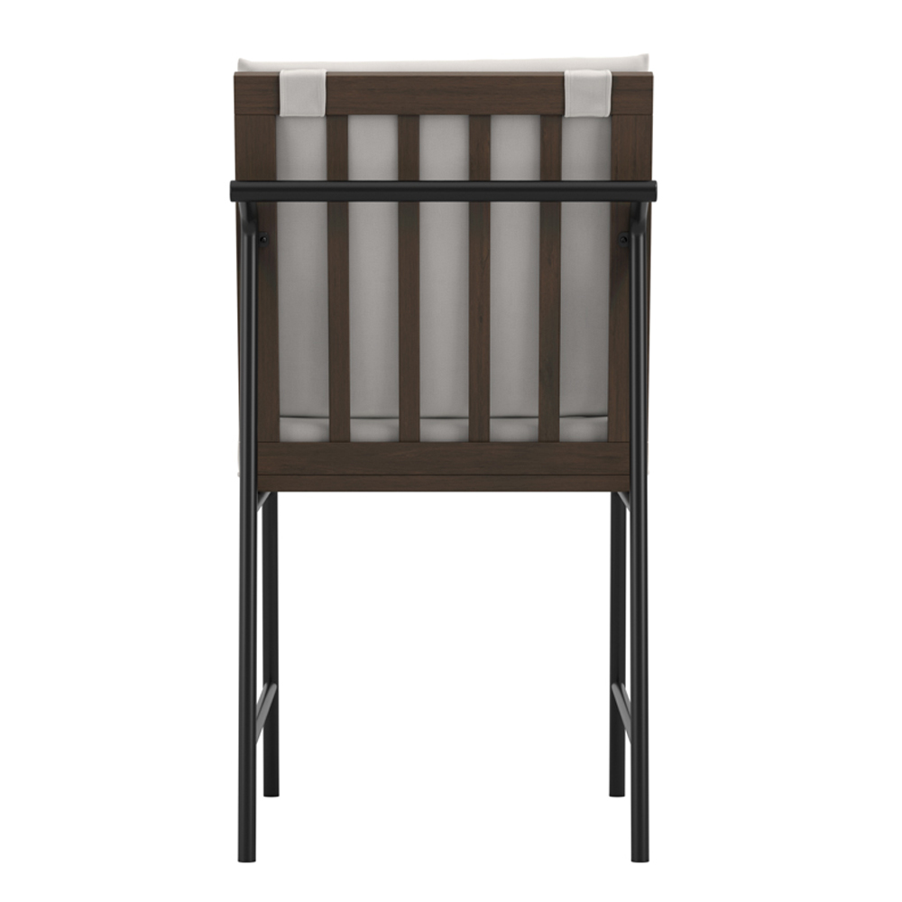 Seattle White Wooden Dining Chairs - Pair