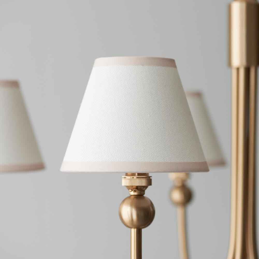 Sebastian Metal 5 Ceiling Pendant Light in Brushed Aged Brass