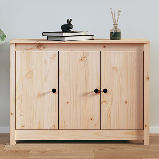 Read more about Secia pinewood sideboard with 3 doors in natural