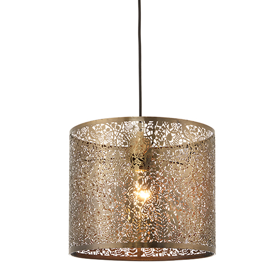 Product photograph of Secret 300mm Garden Ceiling Pendant Light In Antique Brass from Furniture in Fashion