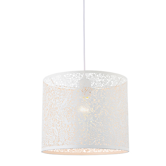 Product photograph of Secret 300mm Garden Ceiling Pendant Light In Matt Ivory from Furniture in Fashion