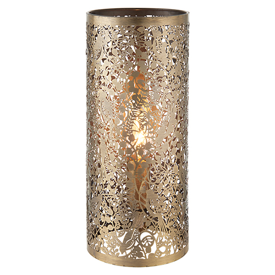 Product photograph of Secret Steel Garden Table Lamp In Antique Brass from Furniture in Fashion