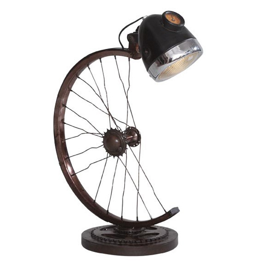 Secundus Half Cycle Wheel Table Lamp Furniture in Fashion