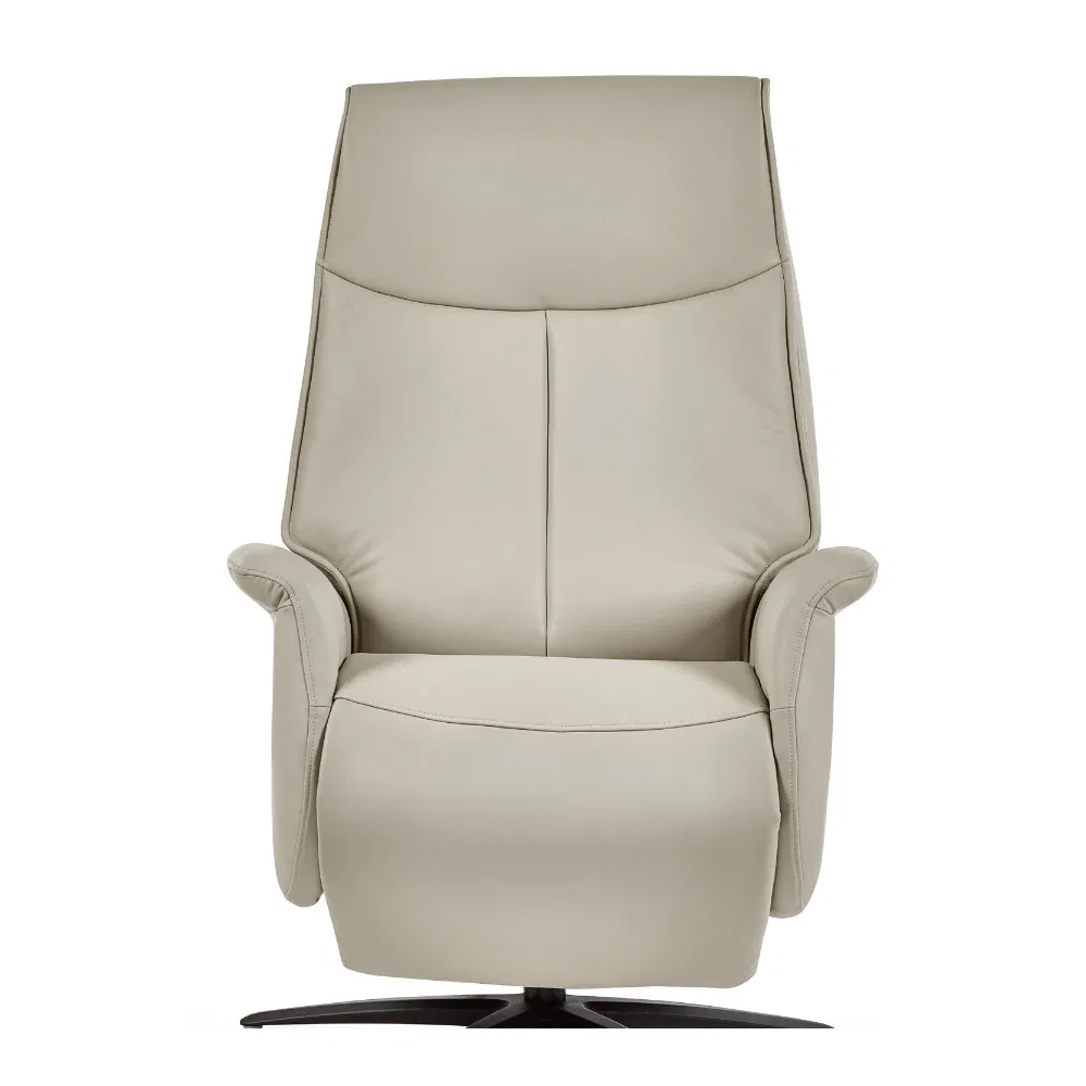 Sedalia Leather Electric Recliner Chair In Grey