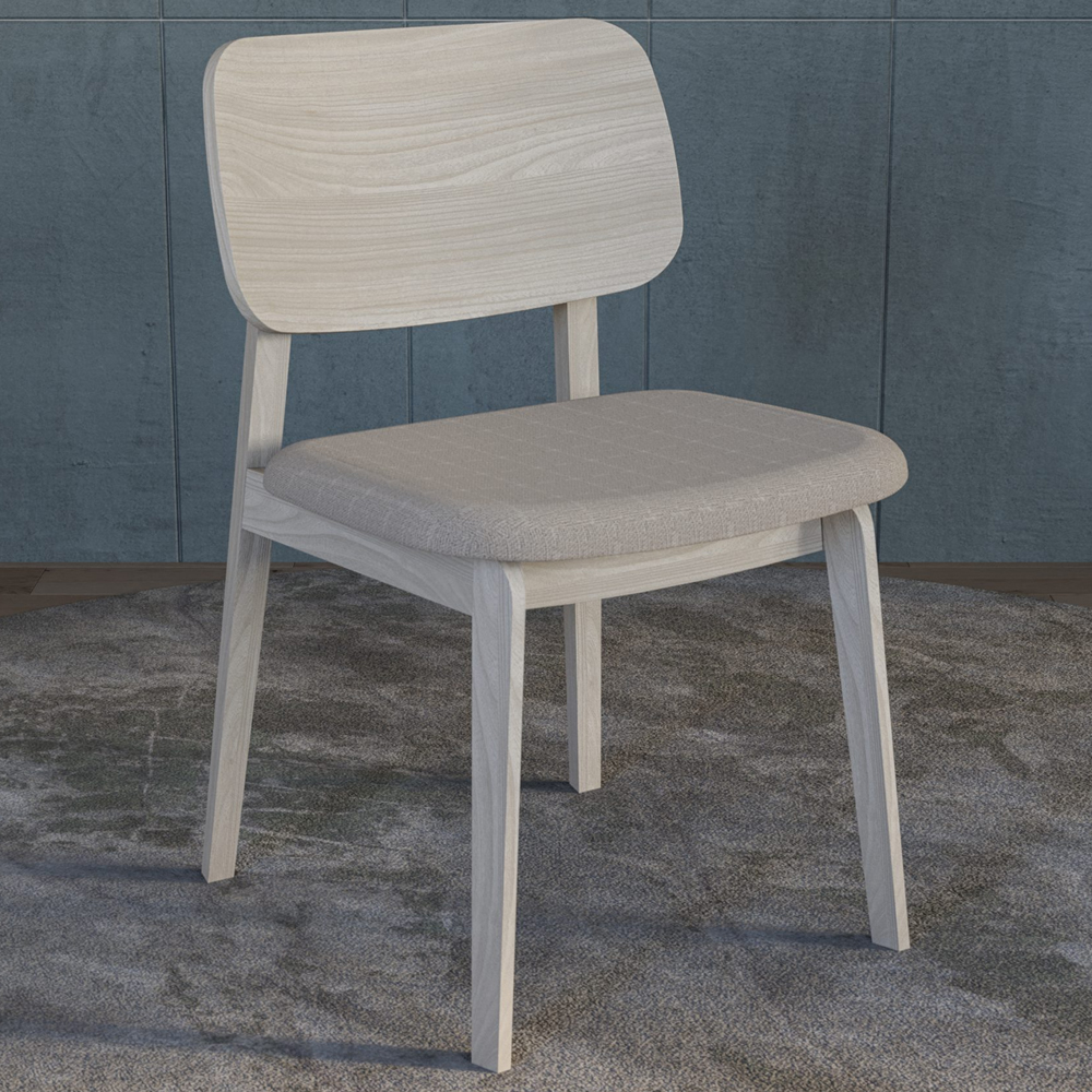 Sedalia Wooden Dining Table With 4 Chairs In Whitewash