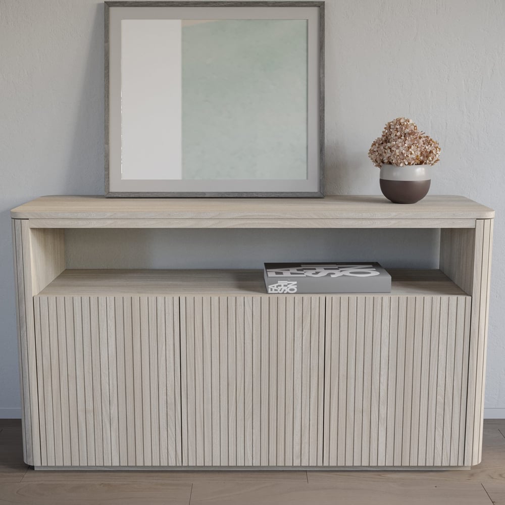 Sedalia Wooden Storage Cabinet In Whitewash