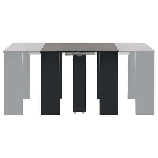 Seeley Extending High Gloss Dining Table In Black_3