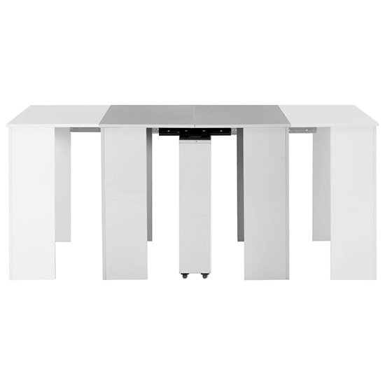 Seeley Extending High Gloss Dining Table In White_2