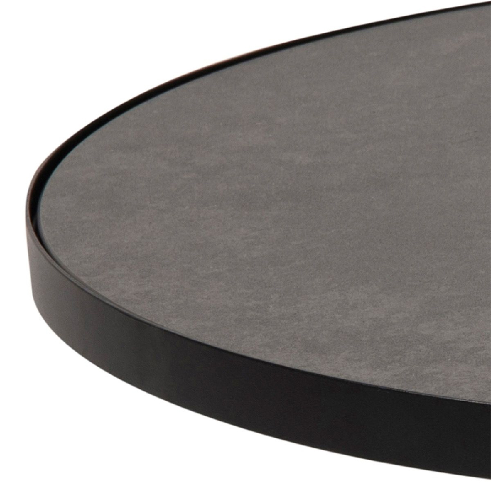 Seguin Ceramic Coffee Table Large Round In Black