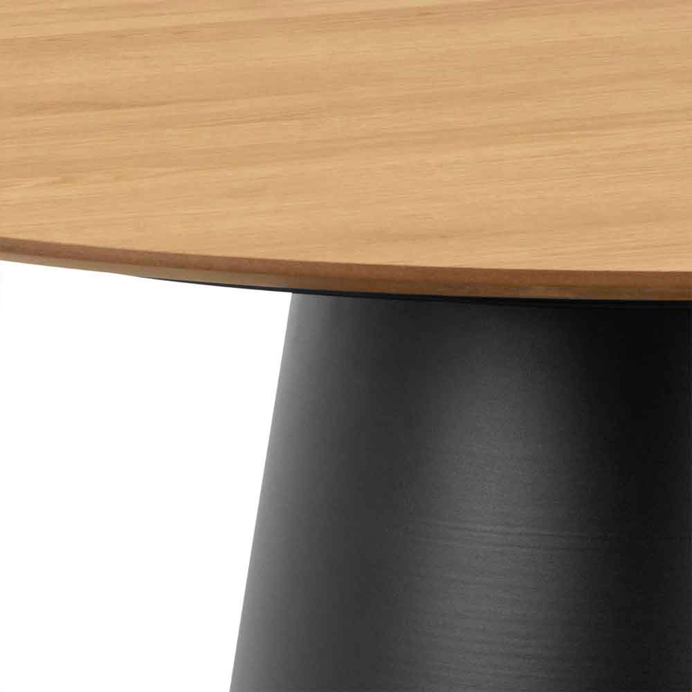 Seguin Oak Wooden Dining Table With 4 Dallas Green Chairs In Black