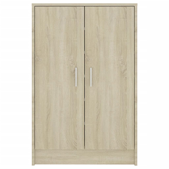 Seiji Wooden Shoe Storage Cabinet With 2 Doors In Sonoma Oak