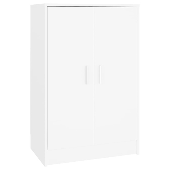 Seiji Wooden Shoe Storage Cabinet With 2 Doors In White_3