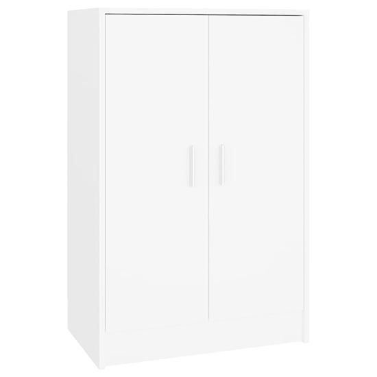 Seiji Wooden Shoe Storage Cabinet With 2 Doors In White